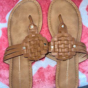women's tan strappy sandals size 9